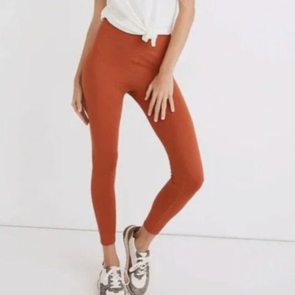 Madewell MWL Perfect High Rise Leggings Women's Rust size Small - Picture 1 of 14
